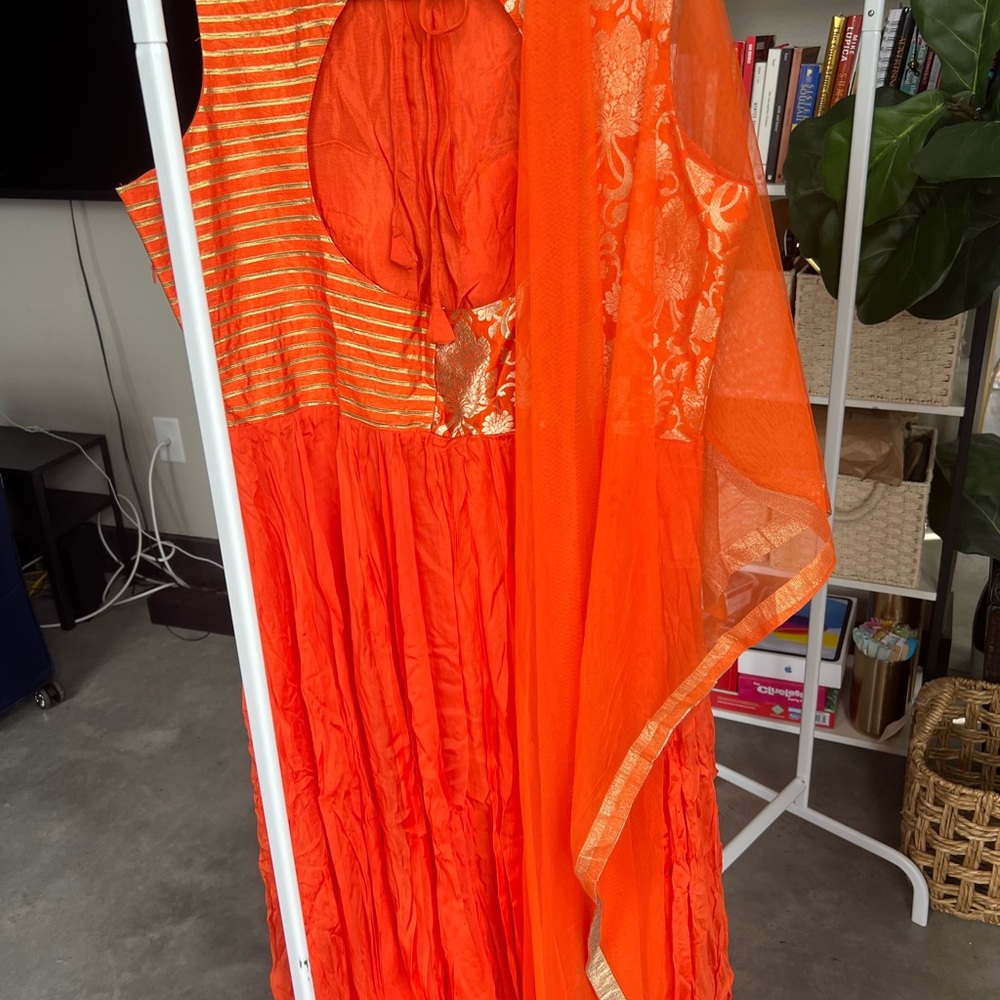 Orange 🍊 Indian Gown